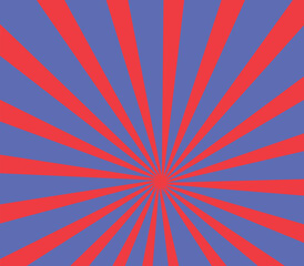 red and blue sunburst background