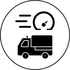 fast ambulance car icon design