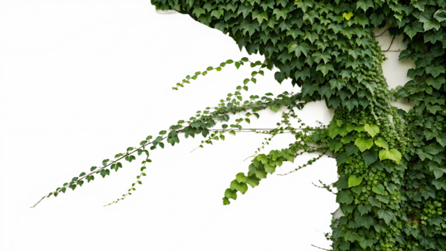 creeper with spring season flowers isolated on white background PNG. AI GENERATED