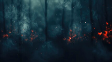 Fearful picture with effect for thriller cinema scene. Deadly scenery of victim feeling fear in dangerous situation or haunted nightmare. Glowing light express scary threat with blur view. AIG51.