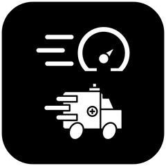 Obraz premium fast ambulance car icon design