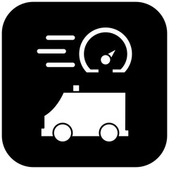 fast ambulance car icon design