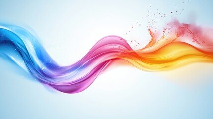 Fototapeta premium twisting splash flare, pastel swirl, background
