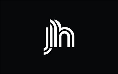 JLH Creative Unique Modern Letter Logo Design. Stylized logo featuring a unique letter design, presenting abstract minimalist aesthetics and modern appeal. © Mahamud