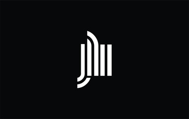 JLI Creative Unique Modern Letter Logo Design. Stylized logo featuring a unique letter design, presenting abstract minimalist aesthetics and modern appeal.