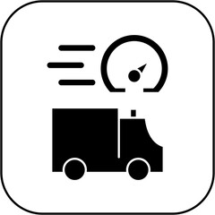 fast ambulance car icon design