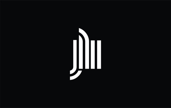 JLI Creative Unique Modern Letter Logo Design. Stylized logo featuring a unique letter design, presenting abstract minimalist aesthetics and modern appeal.
