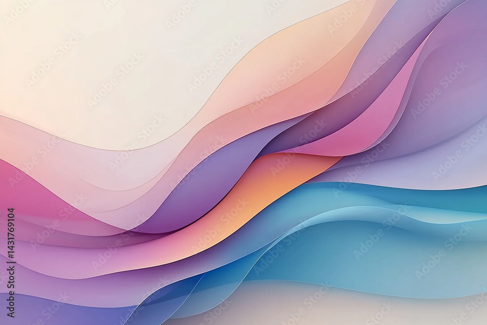 Poster modern abstract gradient background with vibrant colors creating a soothing atmosphere for digital d