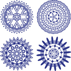 Creative Elegant Mandala Vector Design set