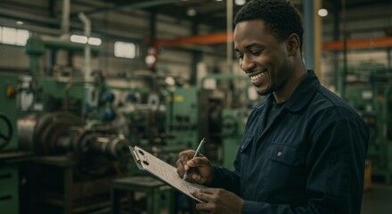 Man working in a factory