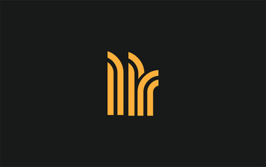 LLR Creative Unique Modern Letter Logo Design. Stylized logo featuring a unique letter design, presenting abstract minimalist aesthetics and modern appeal.