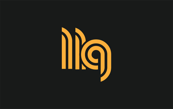 LLQ Creative Unique Modern Letter Logo Design. Stylized logo featuring a unique letter design, presenting abstract minimalist aesthetics and modern appeal.