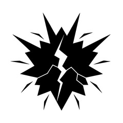 Obraz premium Explosion Vector on White Background Dynamic Blast Clipart for Action Designs