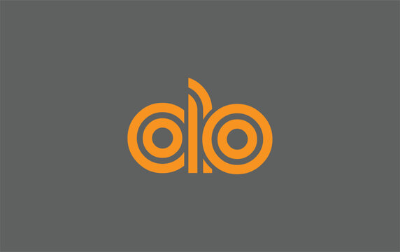OLO Creative Unique Modern Letter Logo Design. Stylized logo featuring a unique letter design, presenting abstract minimalist aesthetics and modern appeal.