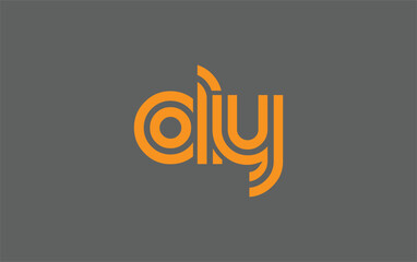 OLY Creative Unique Modern Letter Logo Design. Stylized logo featuring a unique letter design, presenting abstract minimalist aesthetics and modern appeal.
