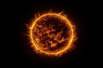 Fototapeta premium HD Solar Flare Against Plain Background