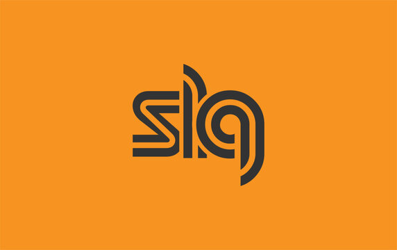 SLQ Creative Unique Modern Letter Logo Design. Stylized logo featuring a unique letter design, presenting abstract minimalist aesthetics and modern appeal.