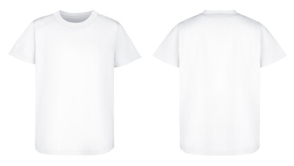 Sport white t shirt design isolated on white background. Blank Shirt template and mockup, for your...