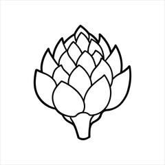 Artichoke Line Art for Adult and Kids Coloring