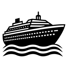 Obraz premium cruise ship vector