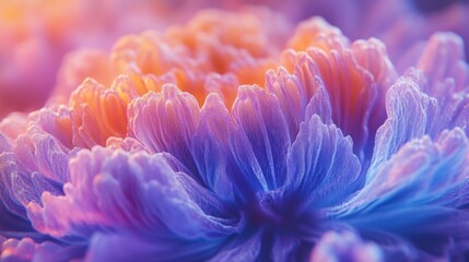 Abstract floral design in vibrant colors