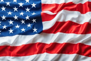 Obraz premium American flag waving for national patriotic holidays