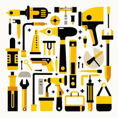 set of construction tools