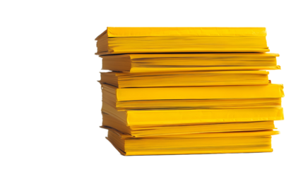 Stack of Yellow Books Education Knowledge Learning