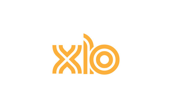 XLO Creative Unique Modern Letter Logo Design. Stylized logo featuring a unique letter design, presenting abstract minimalist aesthetics and modern appeal.