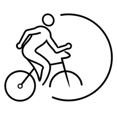 Obraz premium Fitness-run-cycle High-Quality Digital Running Graphic Design