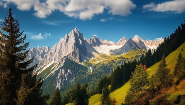 wundersch&ouml;ne Berglandschaft in den deutschen Alpen