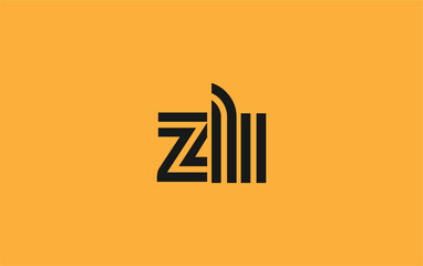 ZLI Creative Unique Modern Letter Logo Design. Stylized logo featuring a unique letter design, presenting abstract minimalist aesthetics and modern appeal.