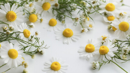 Elegant wedding invitation card background . Minimal hand painted watercolor Chamomile flowers texture template background. Design for wedding, vip cover, poster, rsvp moderncard.Valentine's Day