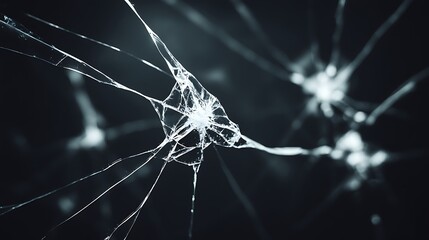 Shattered glass fractures abstract background