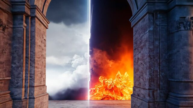 Portal to hell and heaven.