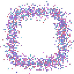 Colorful squares halftone random background.	