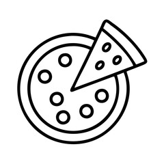 Delicious pepperoni pizza slice vector illustration for pizzeria menu and food delivery design needs