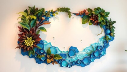 Floral, aquatic wall art