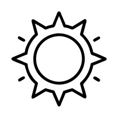Sun icon vector illustration sunshine weather summer sunlight heat ray light bright design graphic 90