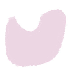 Shape chalk on the transparent background.	