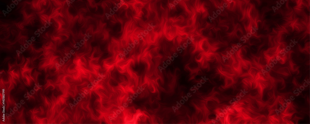 Wall mural red flame grunge texture design background abstract illustration. red flame and fume texture on a da