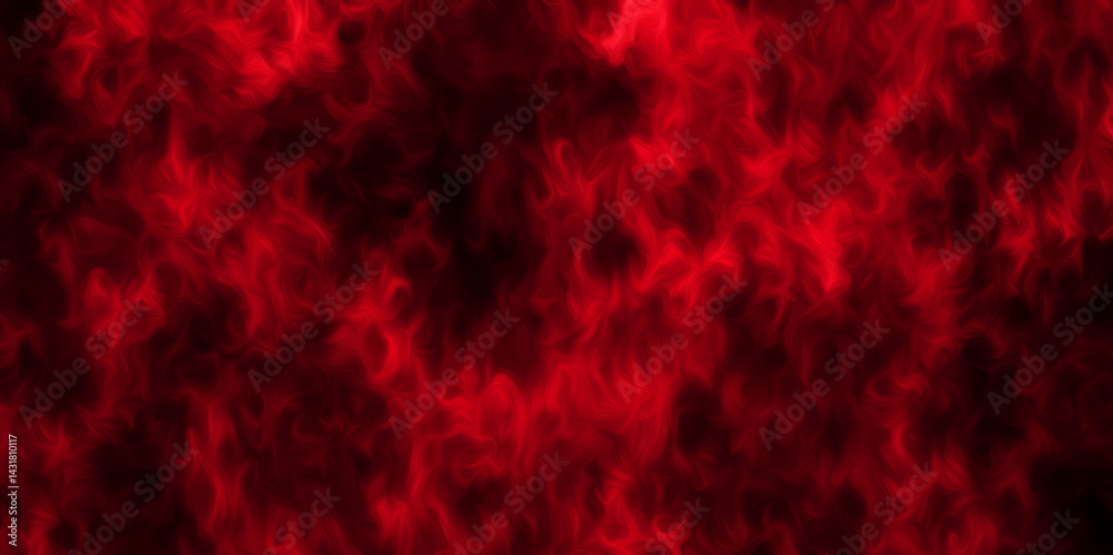 Wall mural red flame grunge texture design background abstract illustration. red flame and fume texture on a da