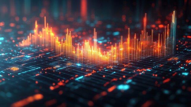 Abstract digital data visualization