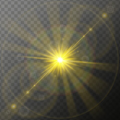 Sunlight, sun glare, bright light, bright sunlight with rainbow