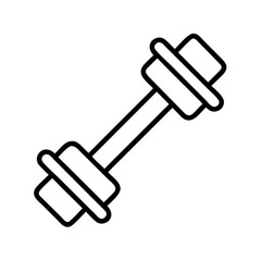 Dumbbell workout fitness exercise weightlifting strength training equipment icon vector graphic design