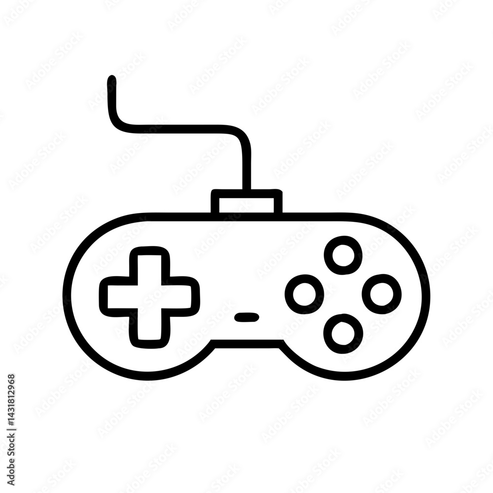 Poster find the best gamepad controller vector icon for gaming console and pc games with joystick design