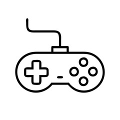 Obraz premium Find the best gamepad controller vector icon for gaming console and pc games with joystick design