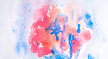 Abstract hand drawn watercolor Brush