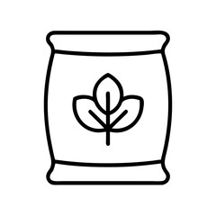 Fertilizer bag icon vector illustration eps agriculture gardening plant food nutrition soil care growth