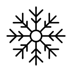 Simple snowflake vector icon illustration for winter holidays christmas season design element 90